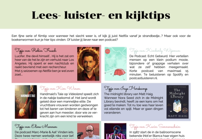 Lees- luister en kijktip